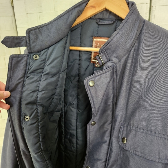 Vintage Christian Dior Monsieur Sport Navy Coat Men's 46R - Picture 7 of 8
